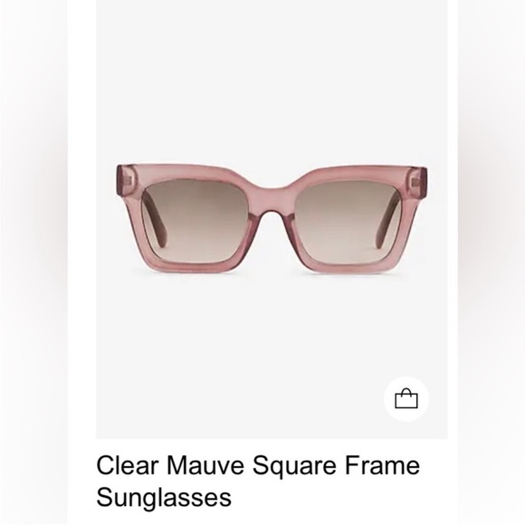 Express Clear Mauve Square Frame Sunglasses main image 12